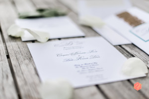 Invitation suite detail from a Pink Sands resort harbour island wedding, Bahamas wedding photographer, Lyndah Wells Photography