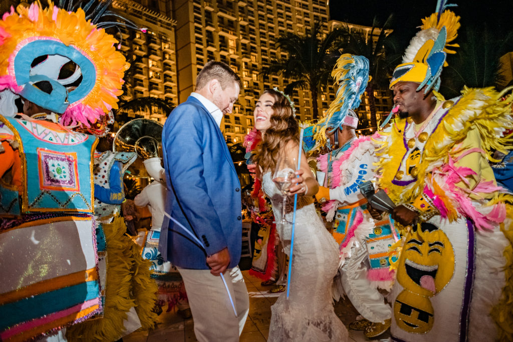 Bahamas Junkanoo at Grand hyatt wedding, lyndha wells photography, bahamas wedding photo