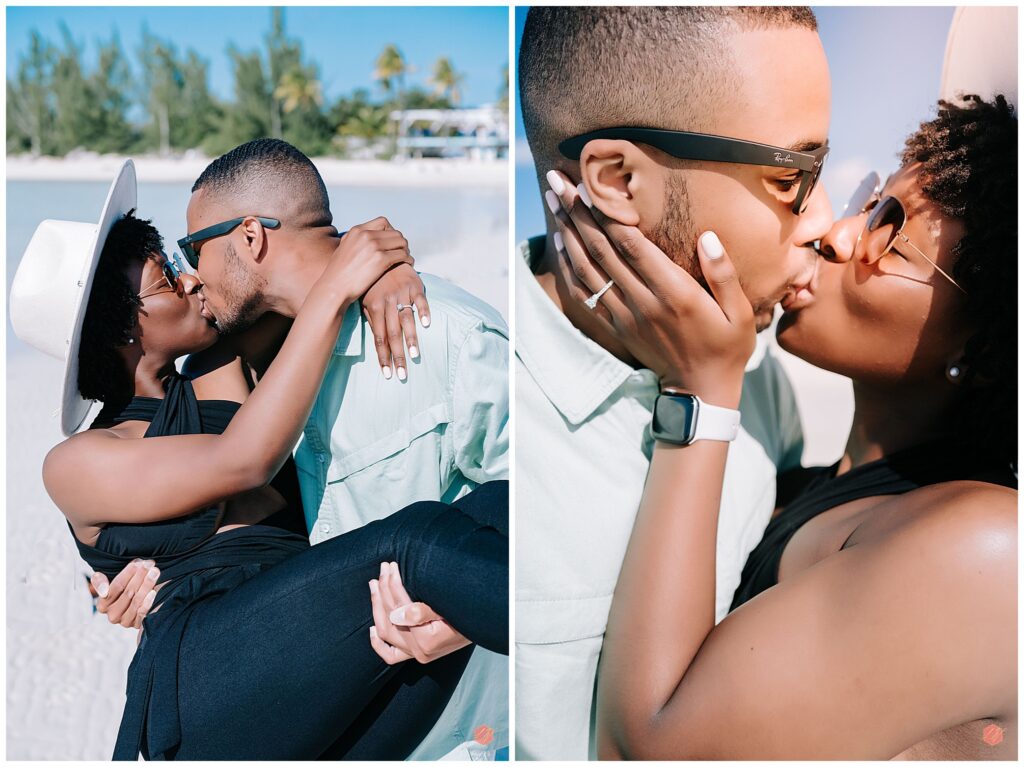 Surprise proposal in Freeport, Grand Bahama